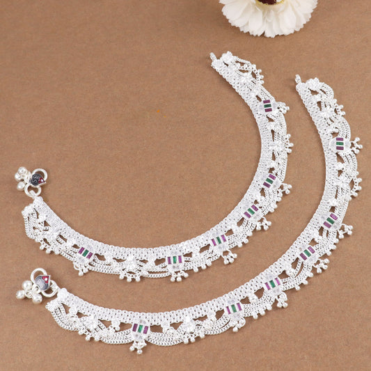 Daksha Silver Anklets