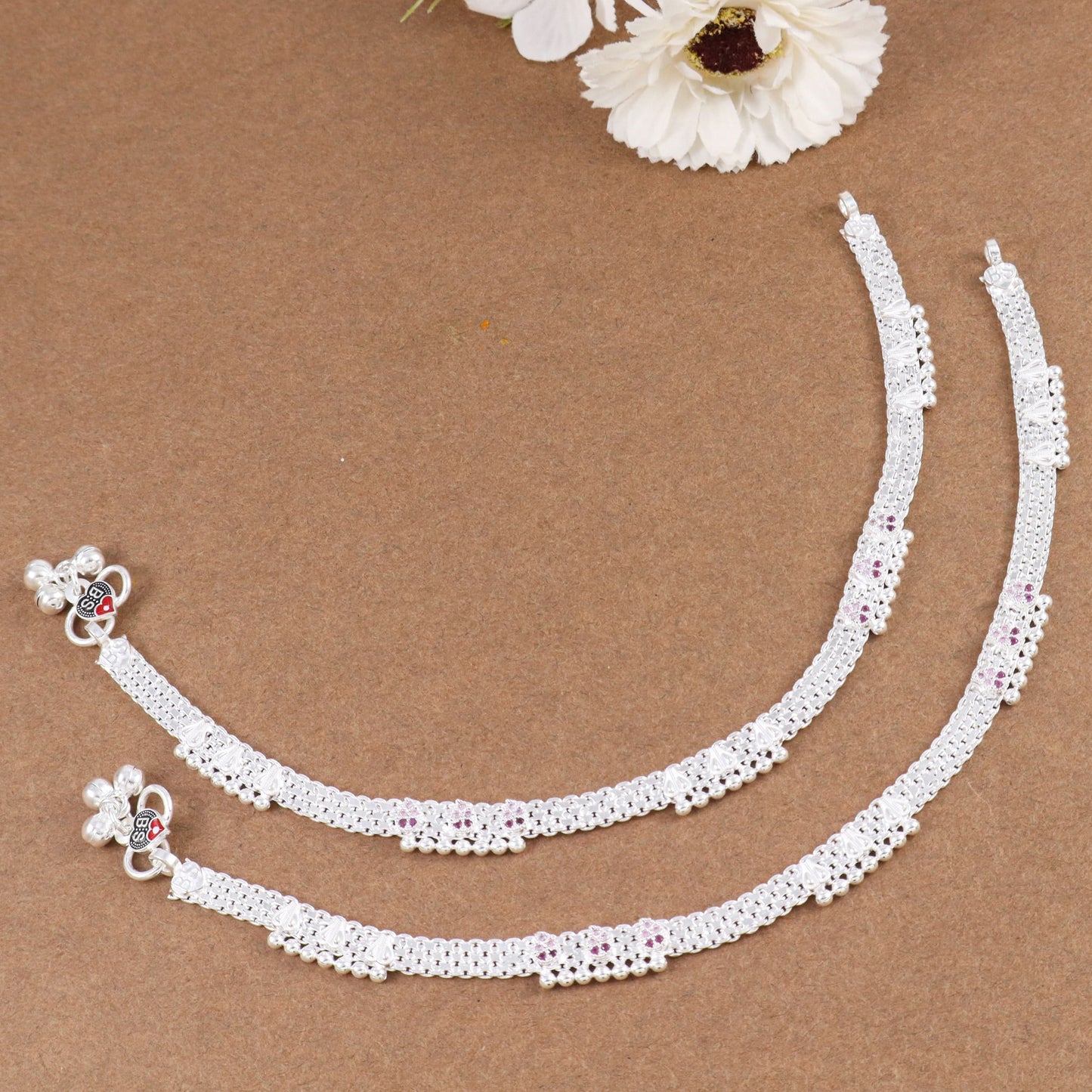 Damini Silver Anklets