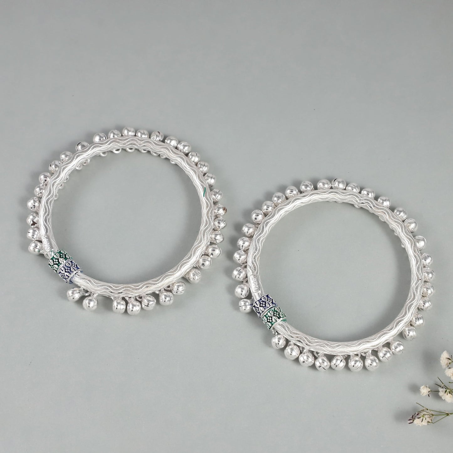 Savya Silver Baby Bangles
