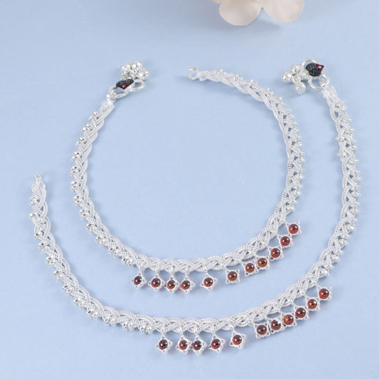 Ishvani Silver Anklets