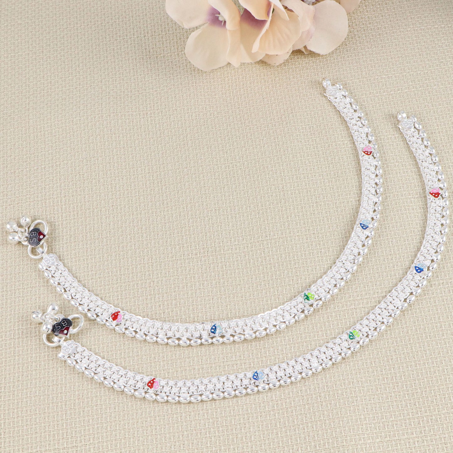 Kashish Silver Anklets