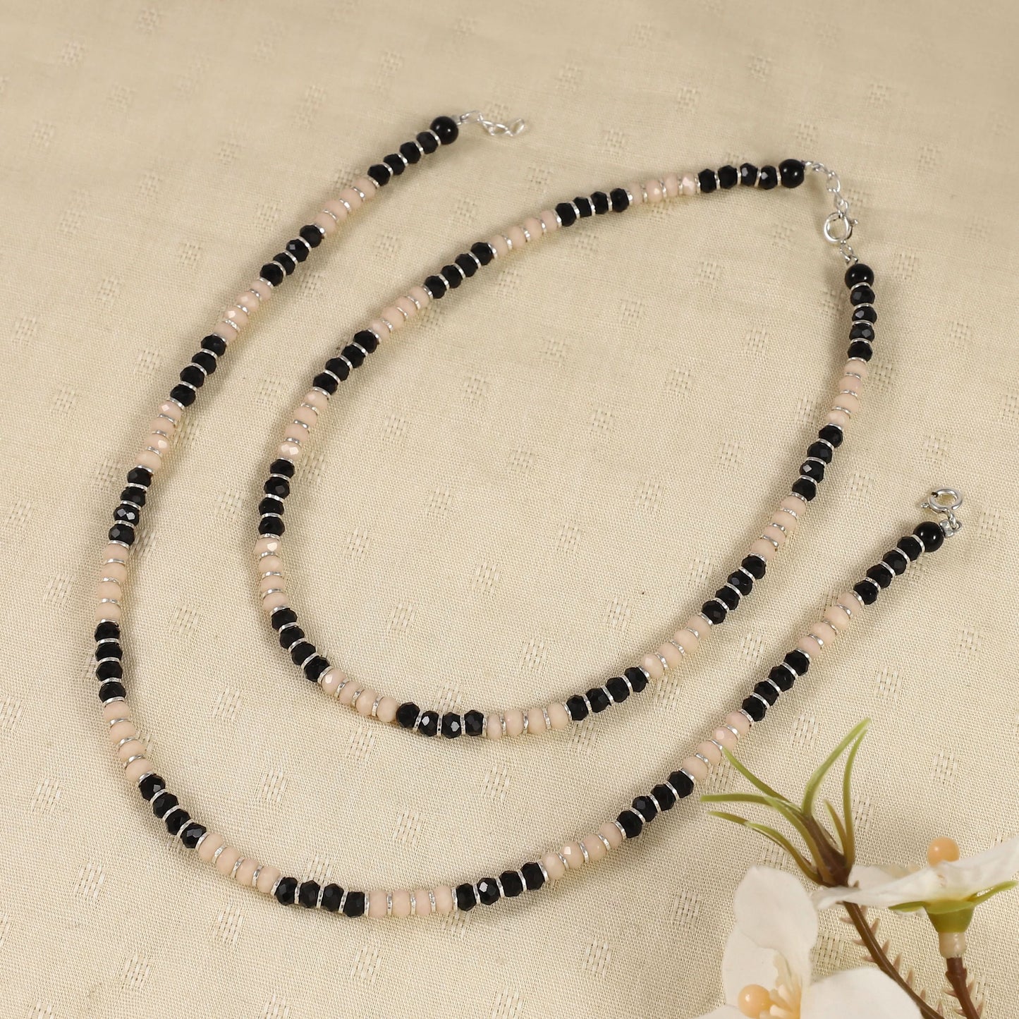 Isha Silver Anklets