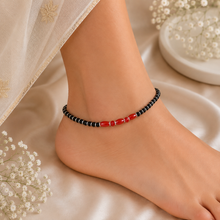 Mehar Elegant Ethnic Design Silver Anklets