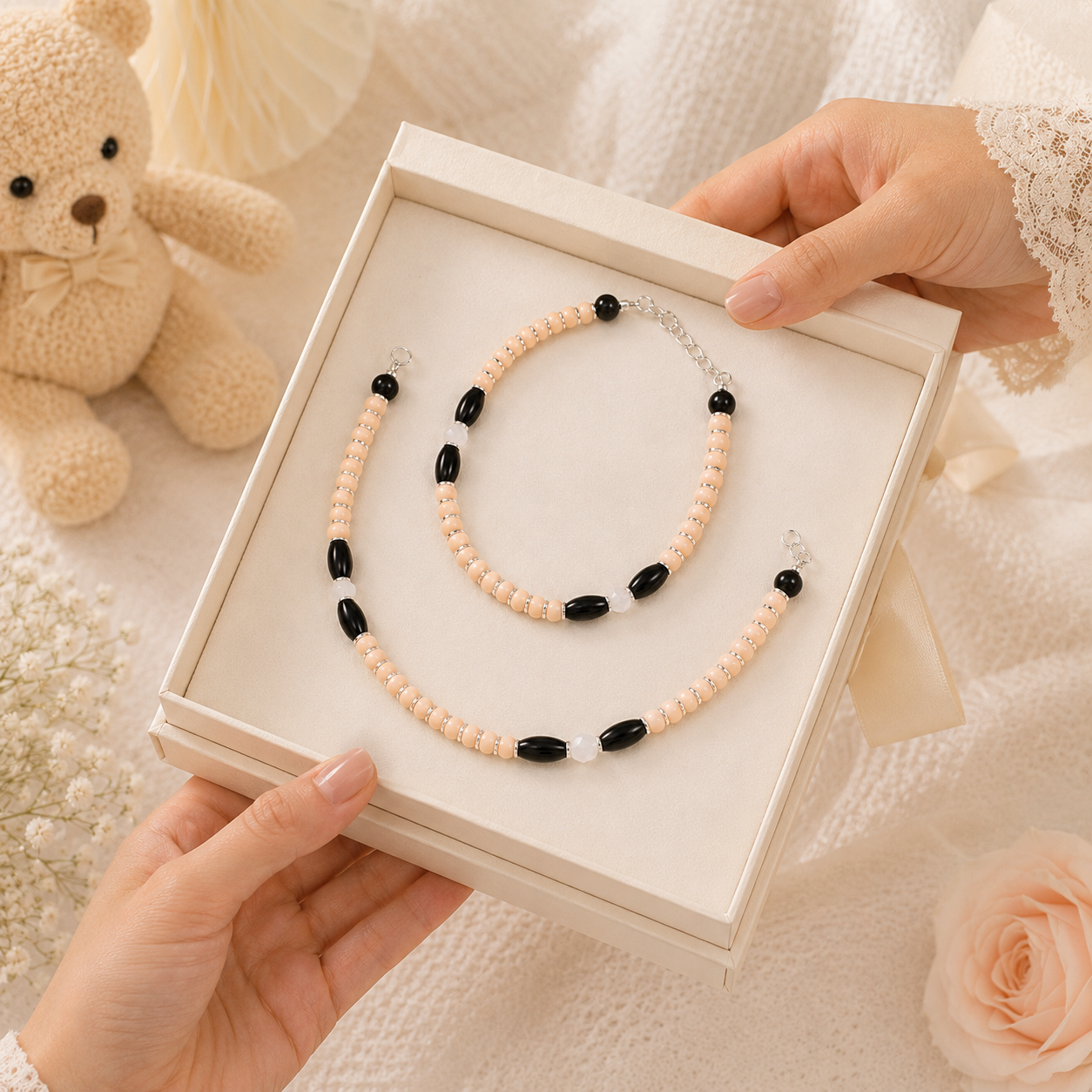 Aavya Silver Nazariya For Kids