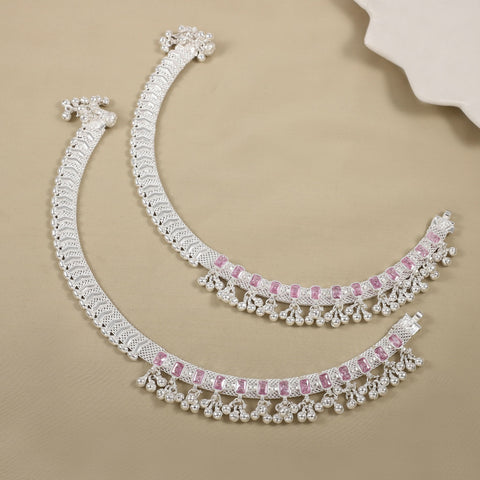 Aakanksha Silver Anklets