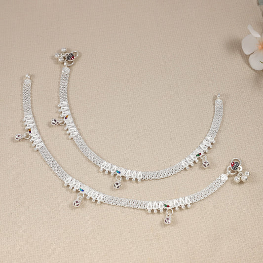 Divya Silver Anklets
