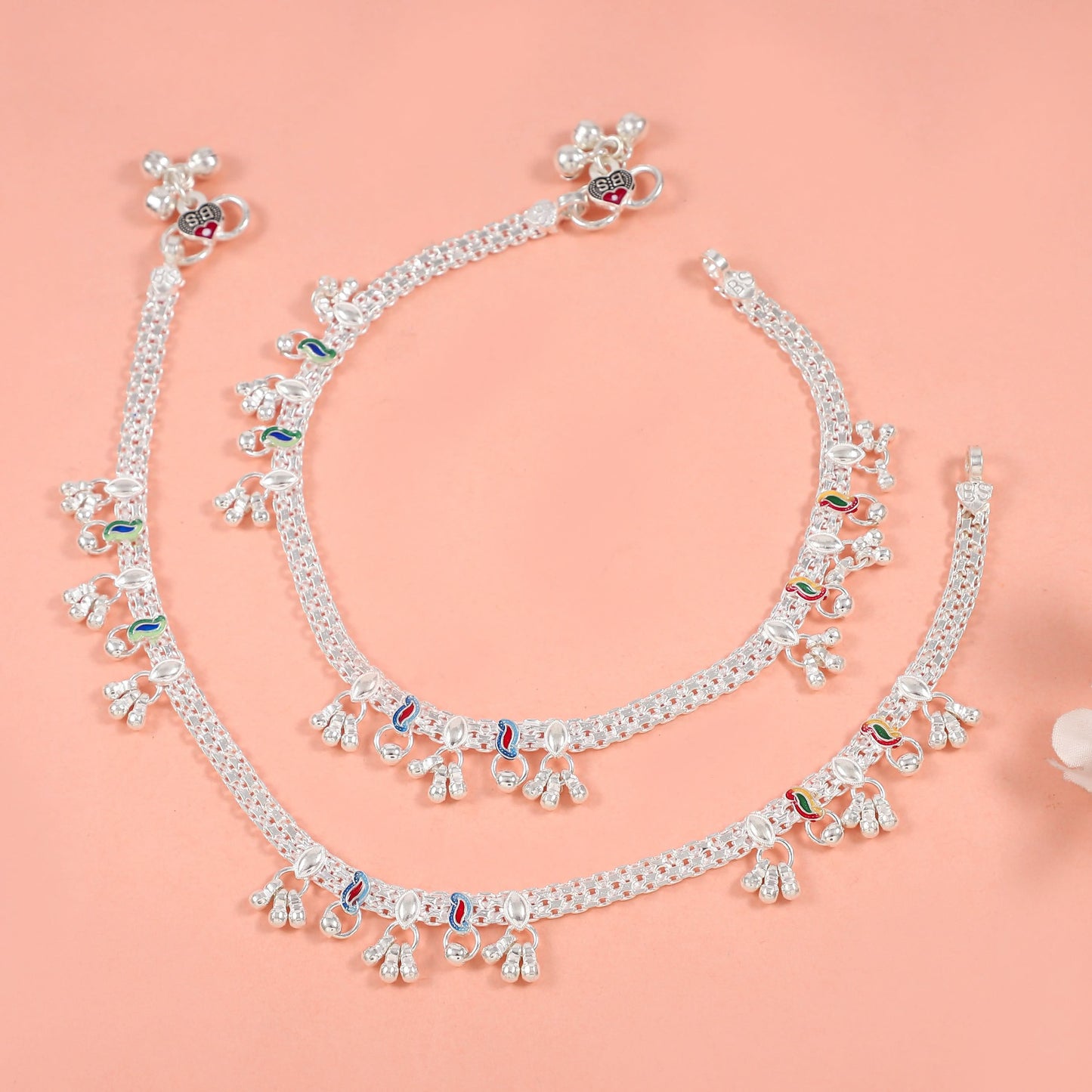 Sadhvi Silver Anklets