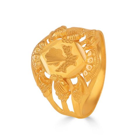 Vivaan Royal Crest Gold Ring