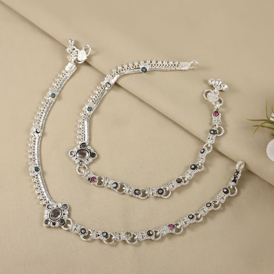 Navya Silver Anklets