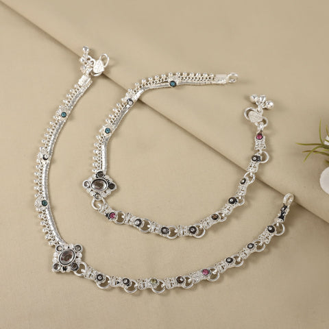 Navya Silver Anklets