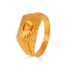 Adhiraj Bold Crest Gold Ring