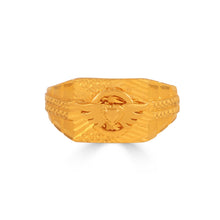 Adhiraj Bold Crest Gold Ring