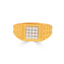 Ronav Imperial Grid Gold Ring