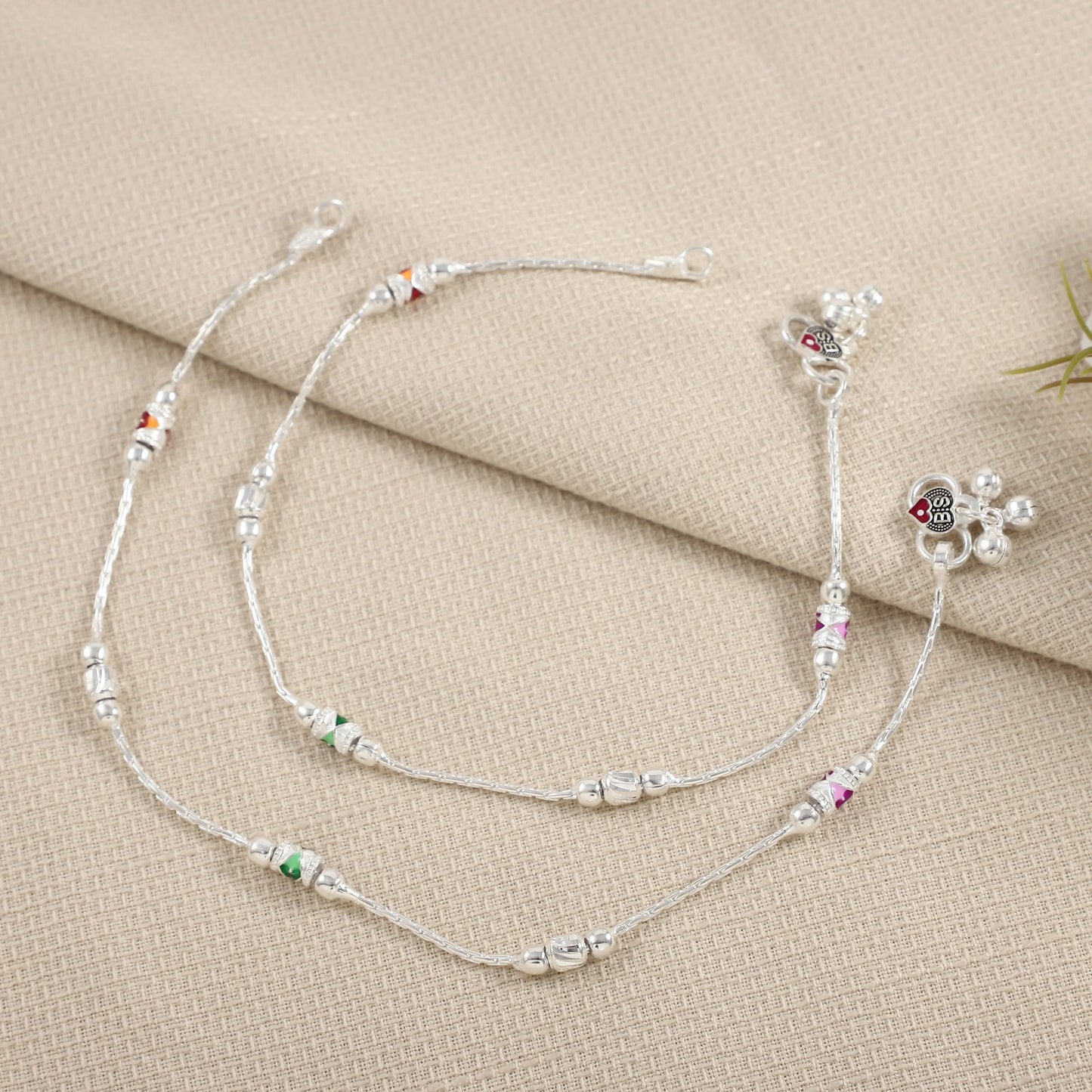 Bhavya Silver Anklets