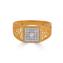 Mihaan Luxe Lattice Gold Ring