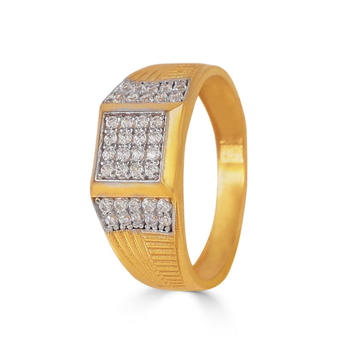 Sachit Dual Brilliance Gold Ring