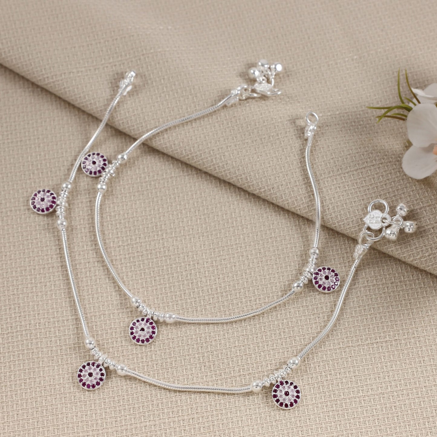 Riya Silver Anklets