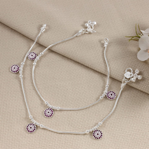 Riya Silver Anklets