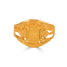 Rishav Ornate Shield Gold Ring