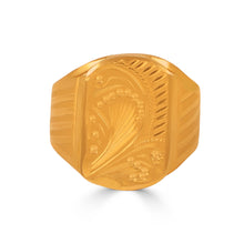 Arnav Royal Carved Gold Ring