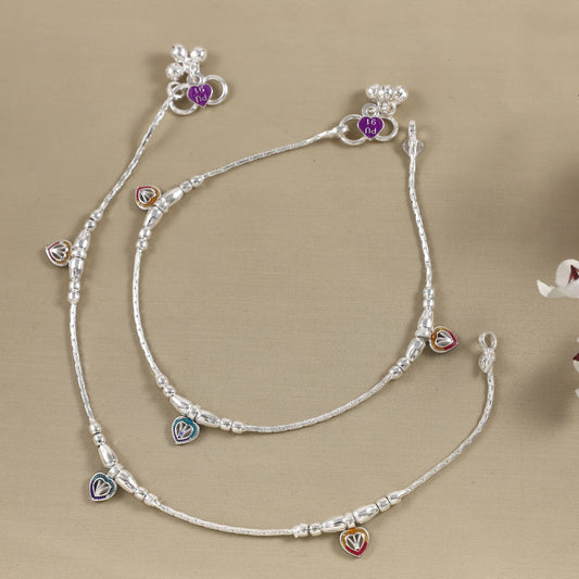 Savya Silver Anklets