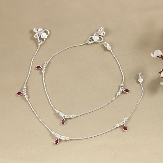 Amara Silver Anklets