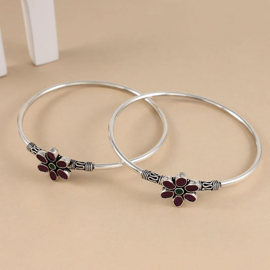 Taara Silver Kada Anklets