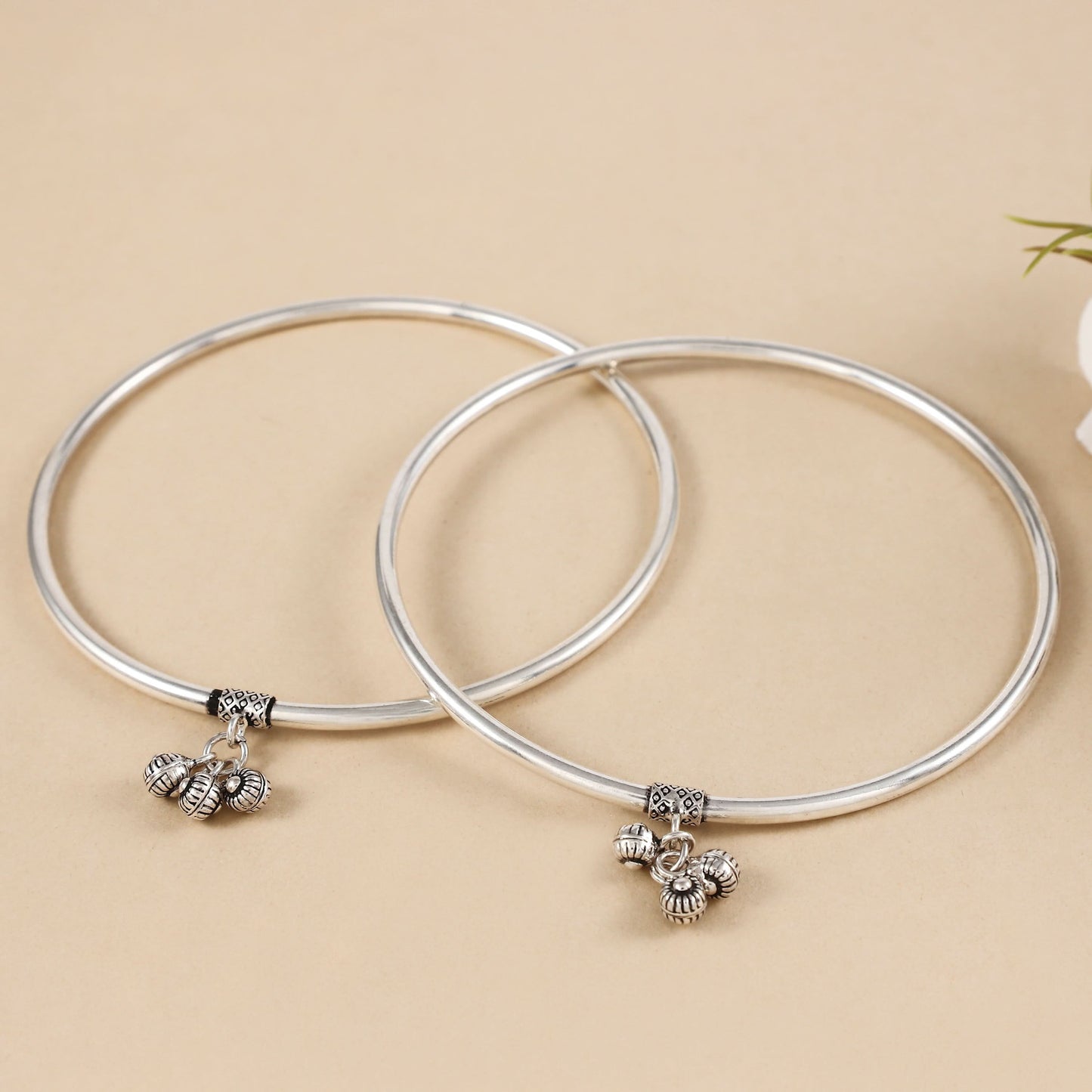 Zoya Silver Anklets