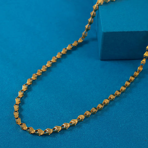 Kunal Designer Angular Gold Chain For Him