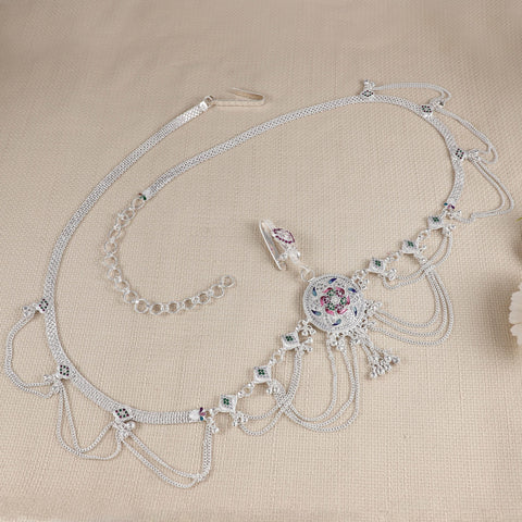 Purva Silver Waist Chain