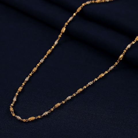 Charvi Trendy Small Beads Gold Chain