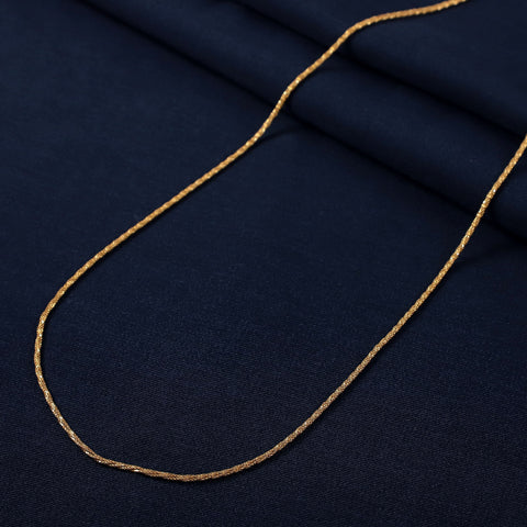 Diya Minimal Twisted Gold Chain