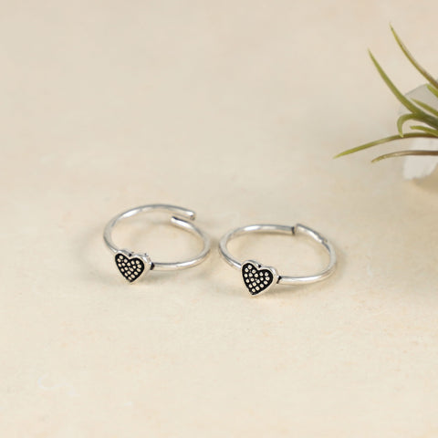 Dazzling Silver Toe Rings
