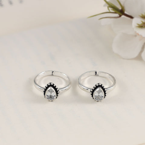 Aarti Regal Silver Toe Rings