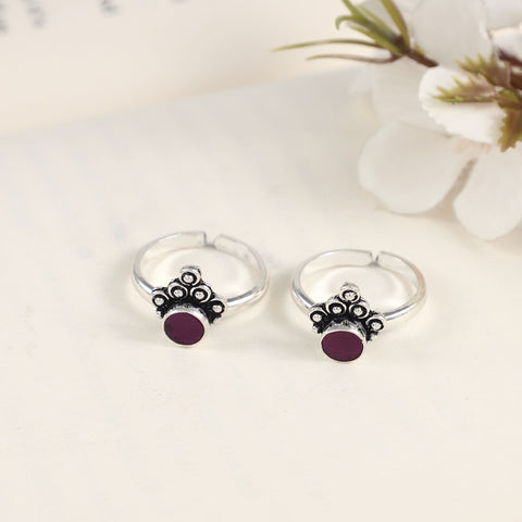 Shazia Classy Silver Toe Rings