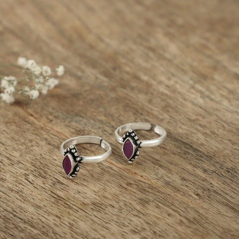 Aarti Regal Silver Toe Rings