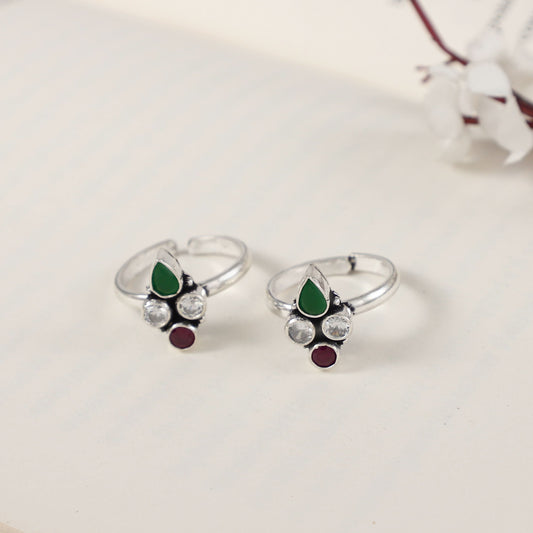 Vamika Silver Toe Rings