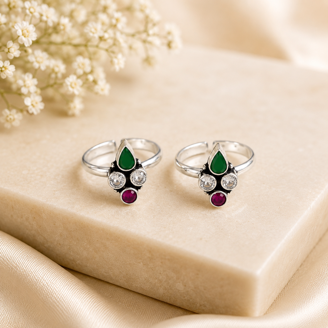 Vamika Silver Toe Rings