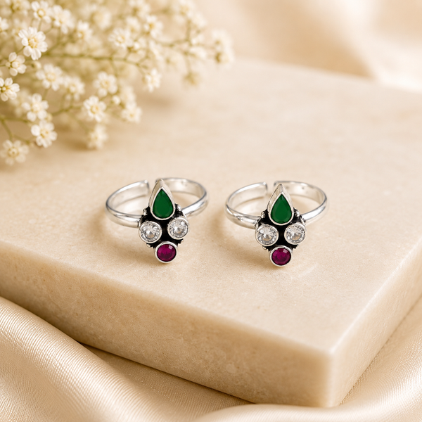 Vamika Silver Toe Rings