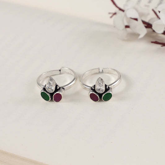 Parvati Silver Toe Rings