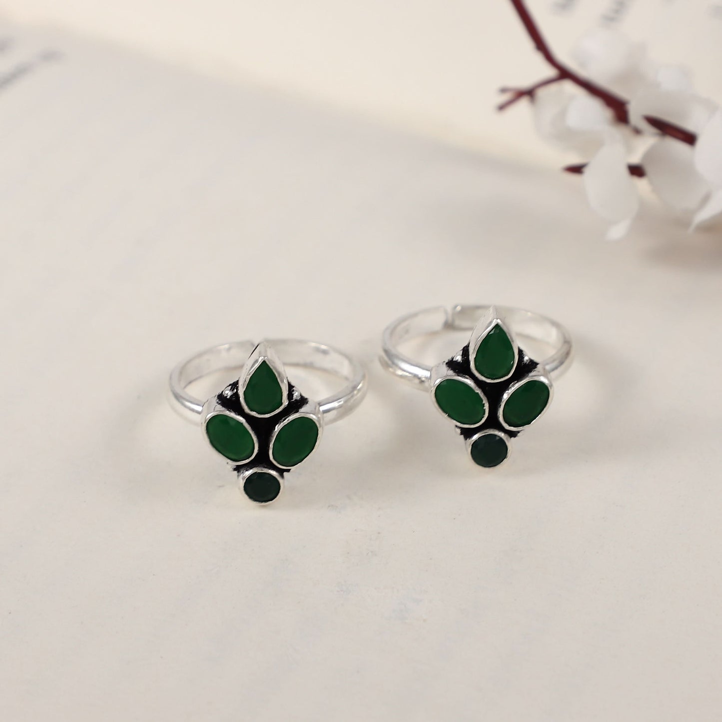 anvi Silver Toe Rings