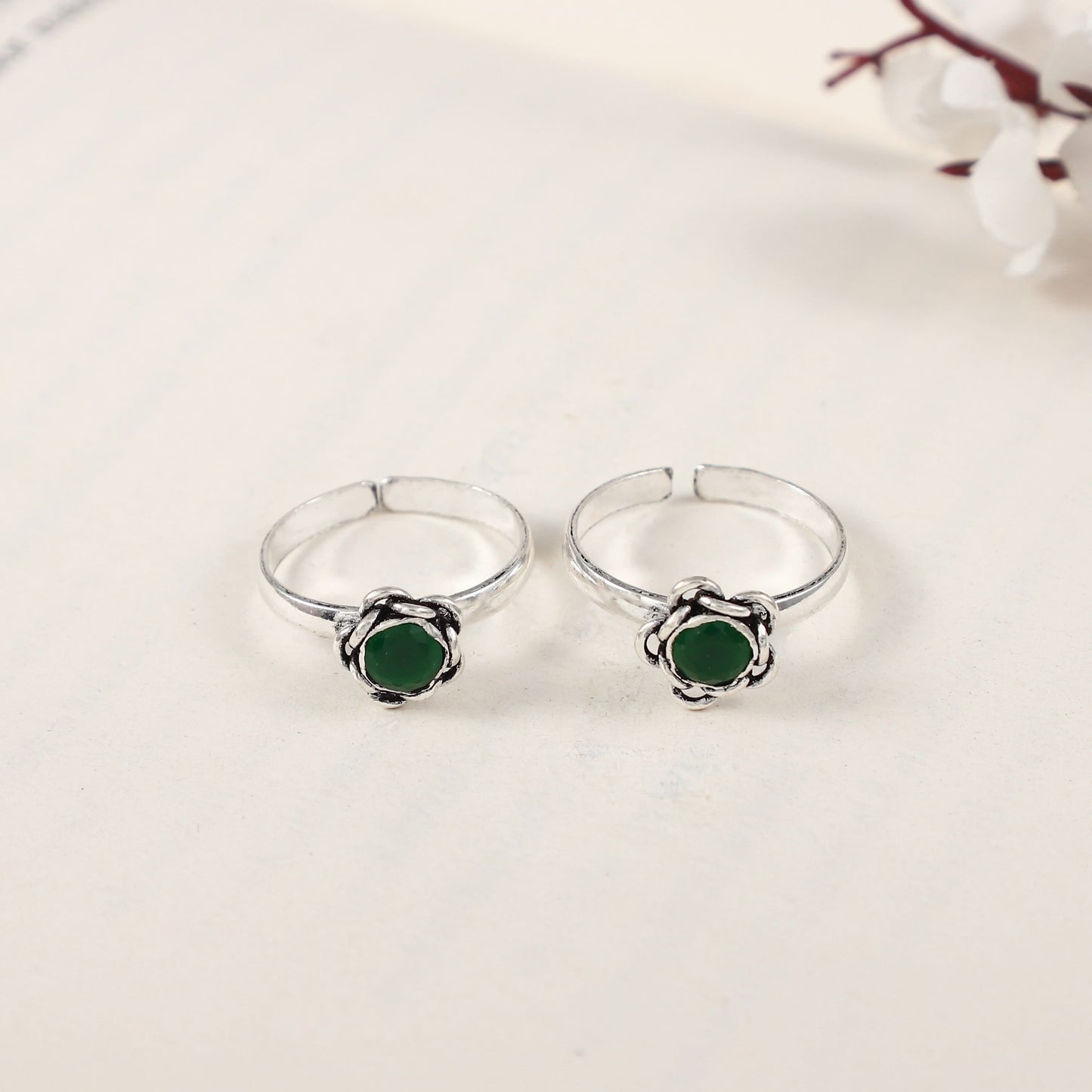 Meera Silver Toe Rings