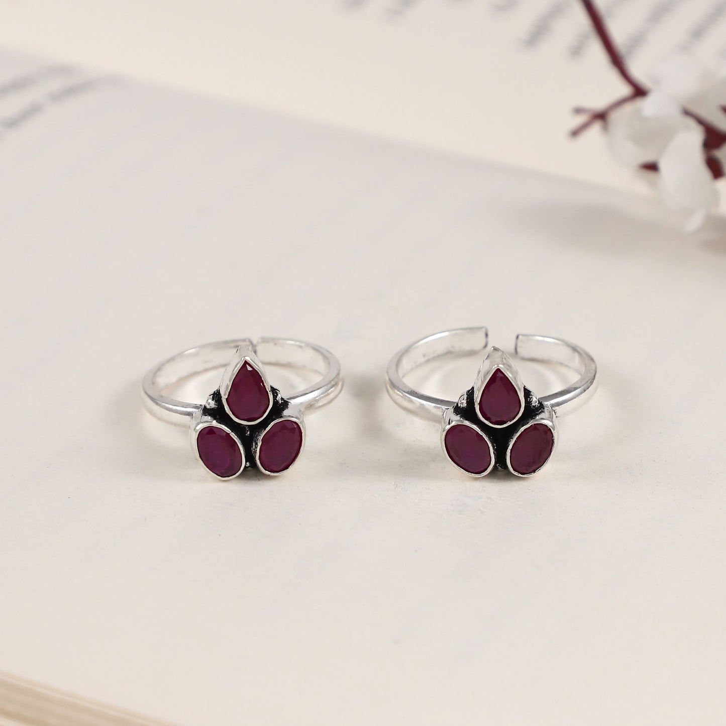 Aanya Silver Toe Rings