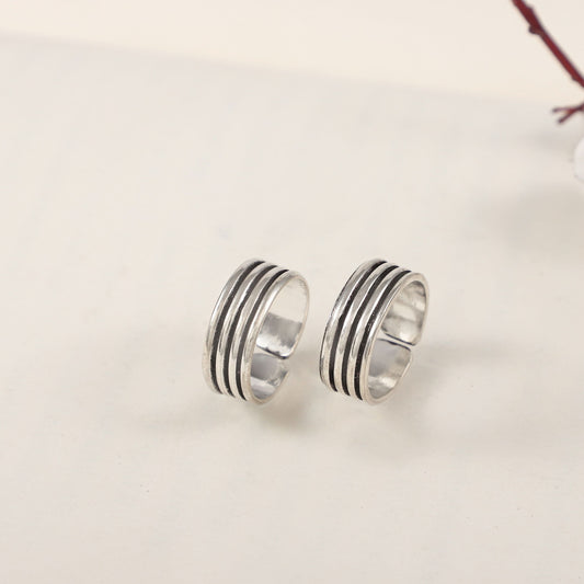 Aarohi  Silver Toe  Rings