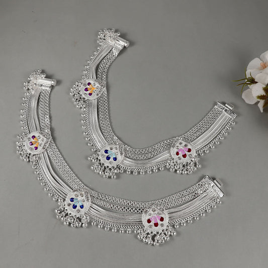 Rangratna Payal -  Elegant stone anklets