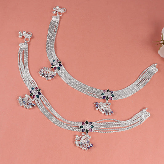 Agastya Silver Anklets