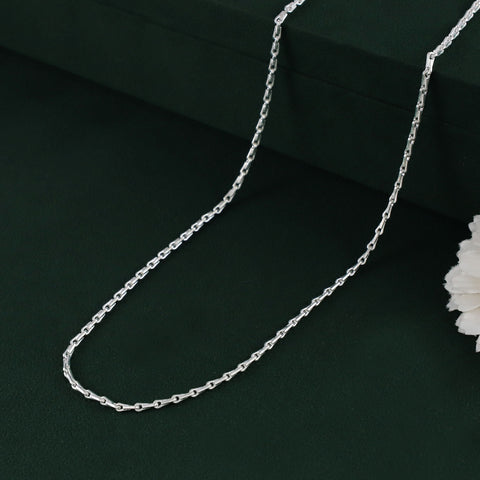 Premium Link Design Silver Chain For Him