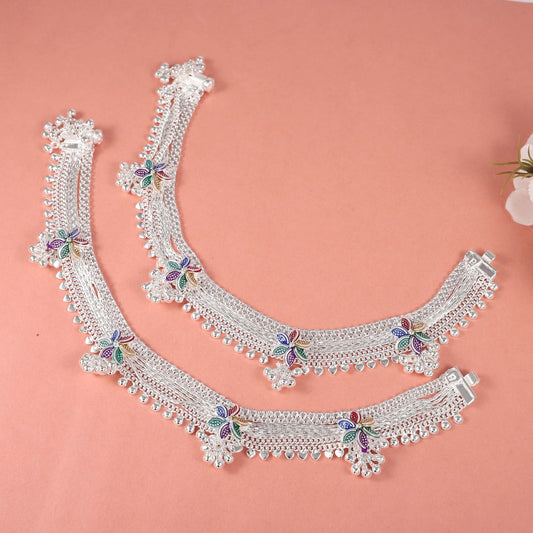Rupali Silver Anklets