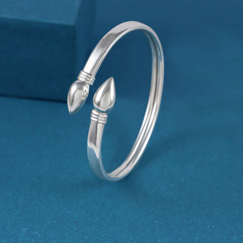 Siya Dual Point Silver Bracelet