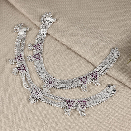 Ananya Silver Anklets